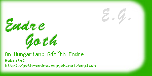 endre goth business card
